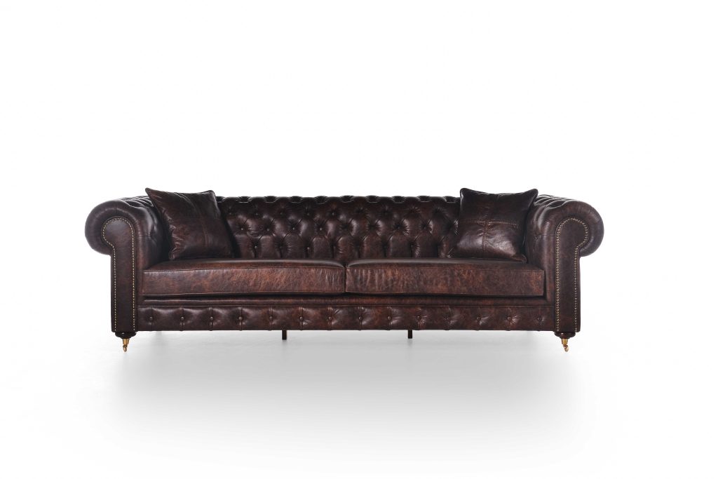 LÜKENS DERİ CHESTERFİELD KOLTUK